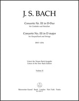 Bach: Harpsichord Concerto No. 3 in D Major, BWV 1054