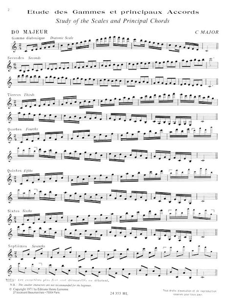 Didier: The Scales of the Clarinetist - Volume 1