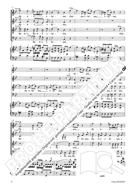 Mozart: Missa brevis in B-flat Major, K. 275 (272b)