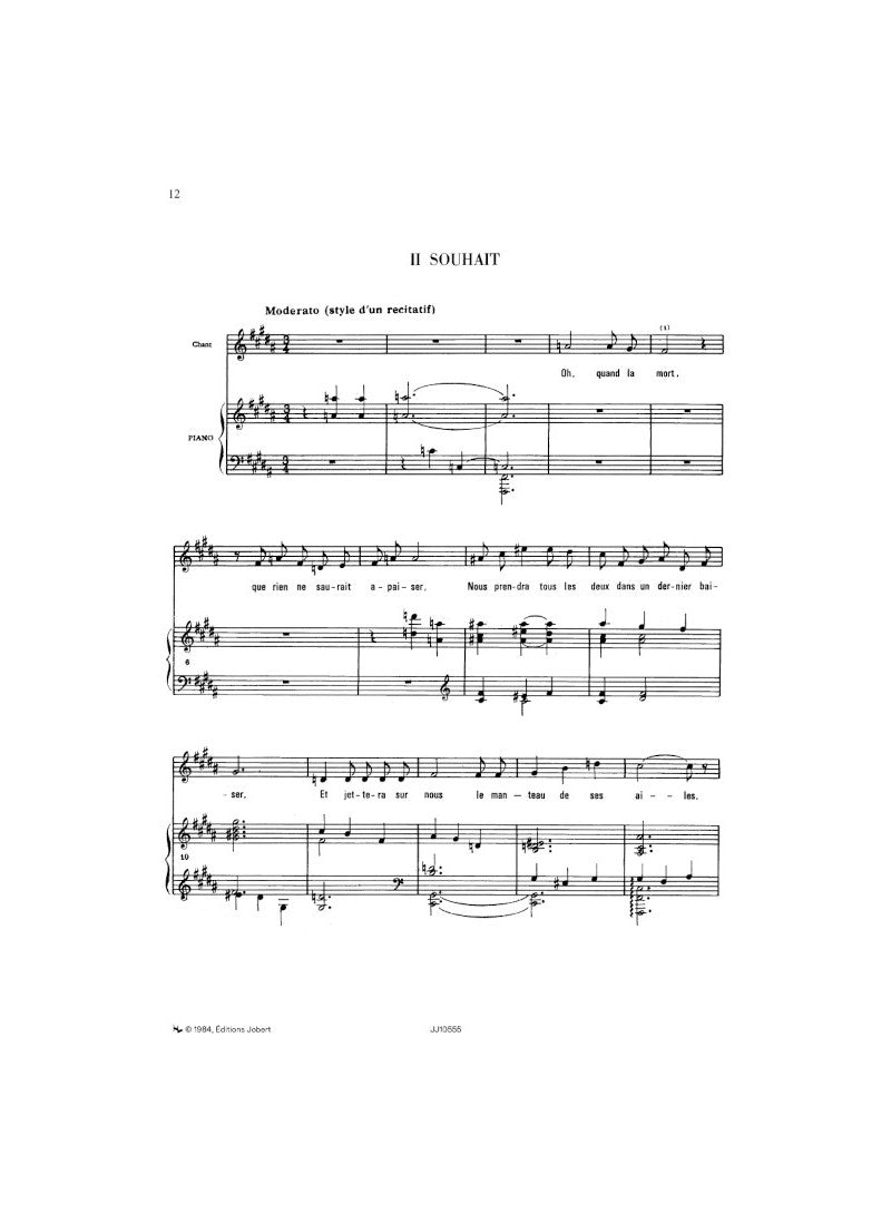 Debussy: 7 Poèmes de Banville