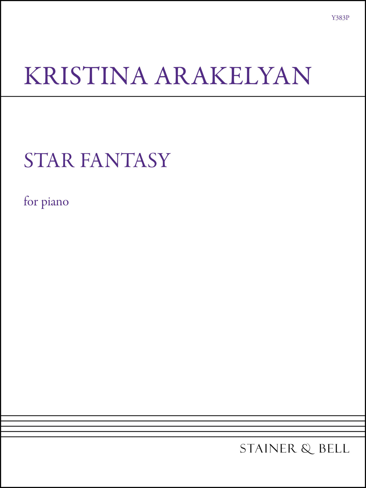 Arakelyan: Star Fantasy (Version for Piano)