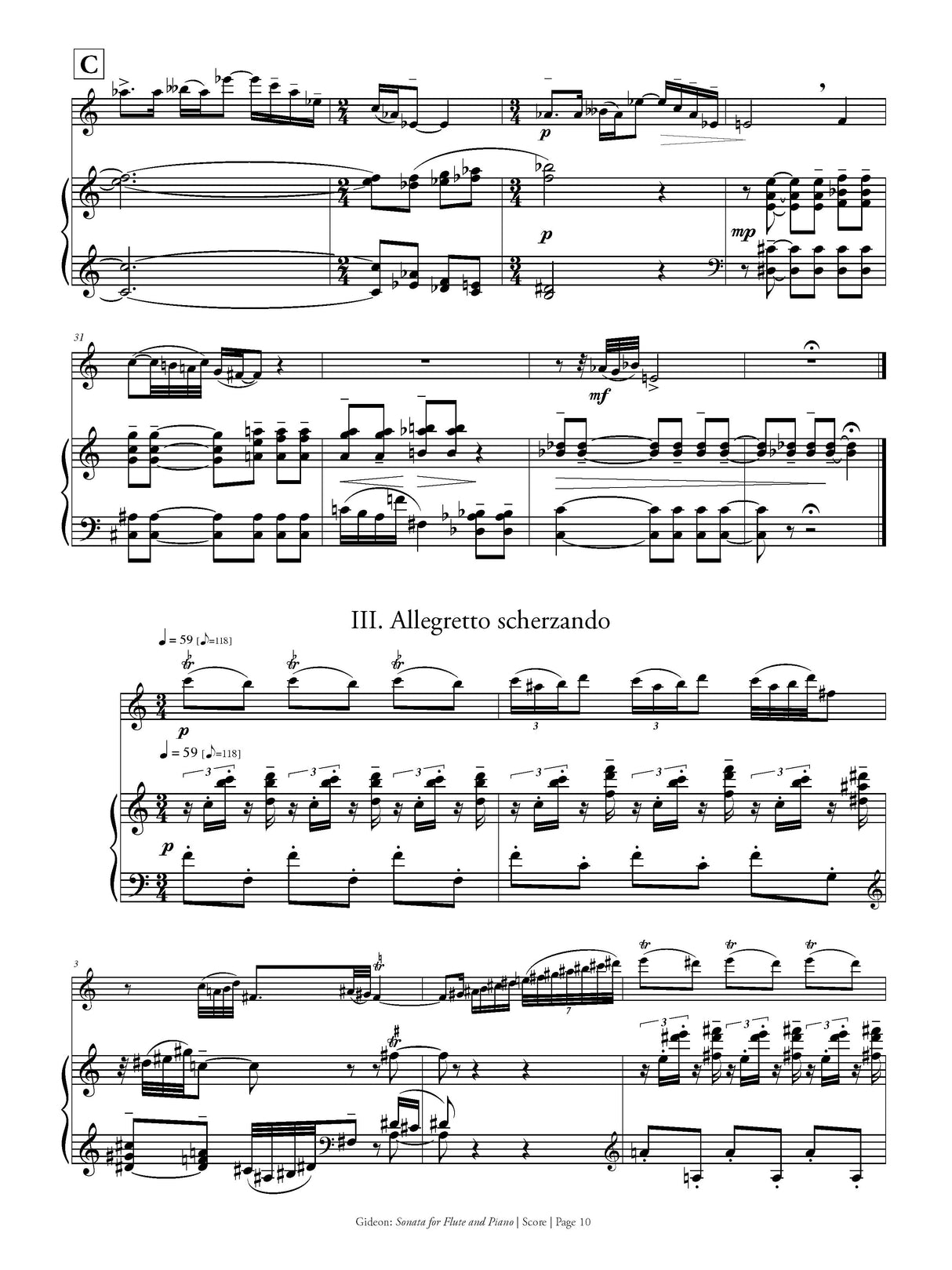 Gideon: Flute Sonata