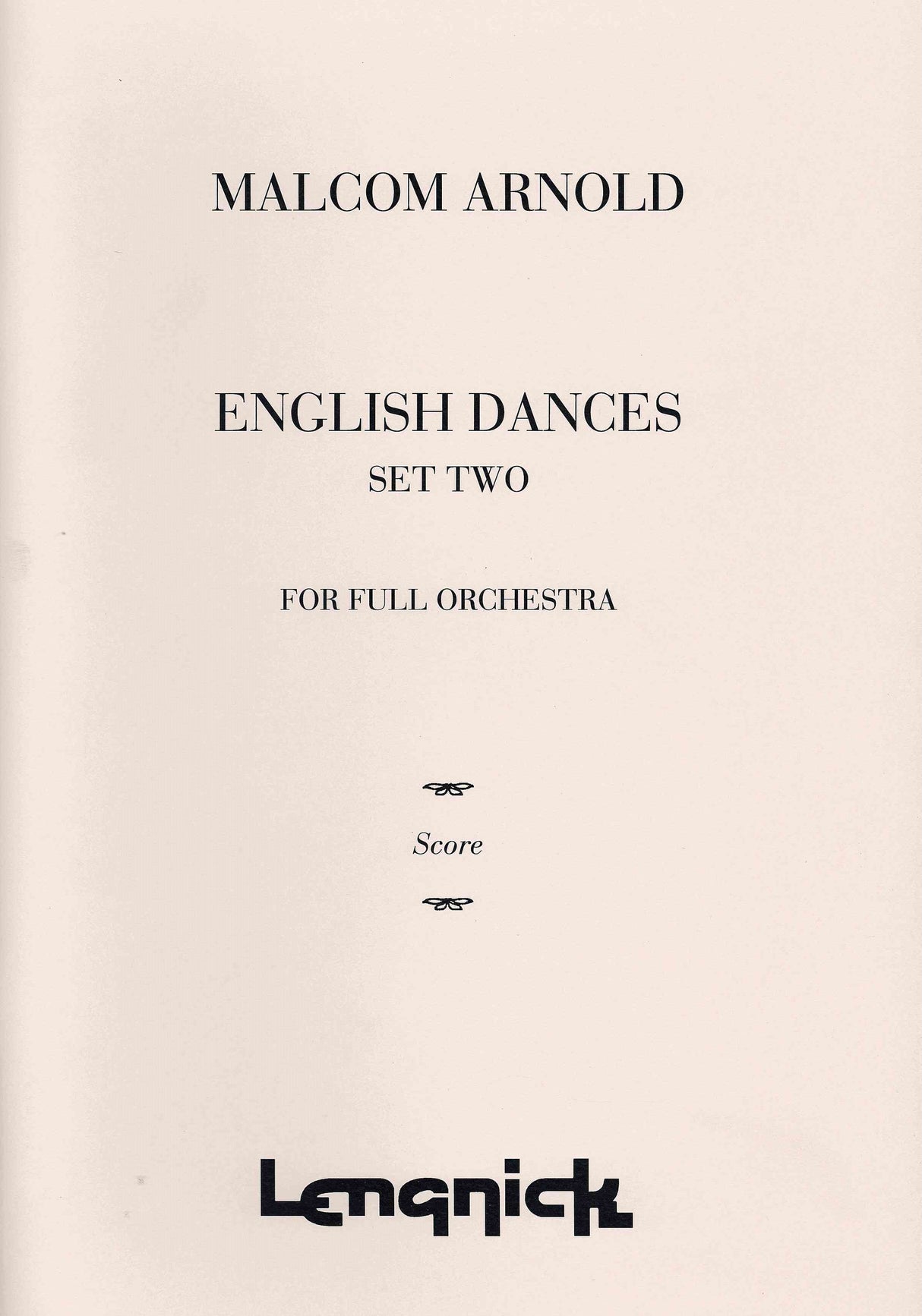 Arnold: English Dances - Set 2, Op. 33