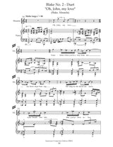 H.L. Adams: Vocal Selections from Blake