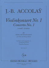Accolay: Violin Concerto No. 1 in A Minor, Op. 12