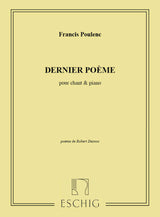 Poulenc: Dernier Poème