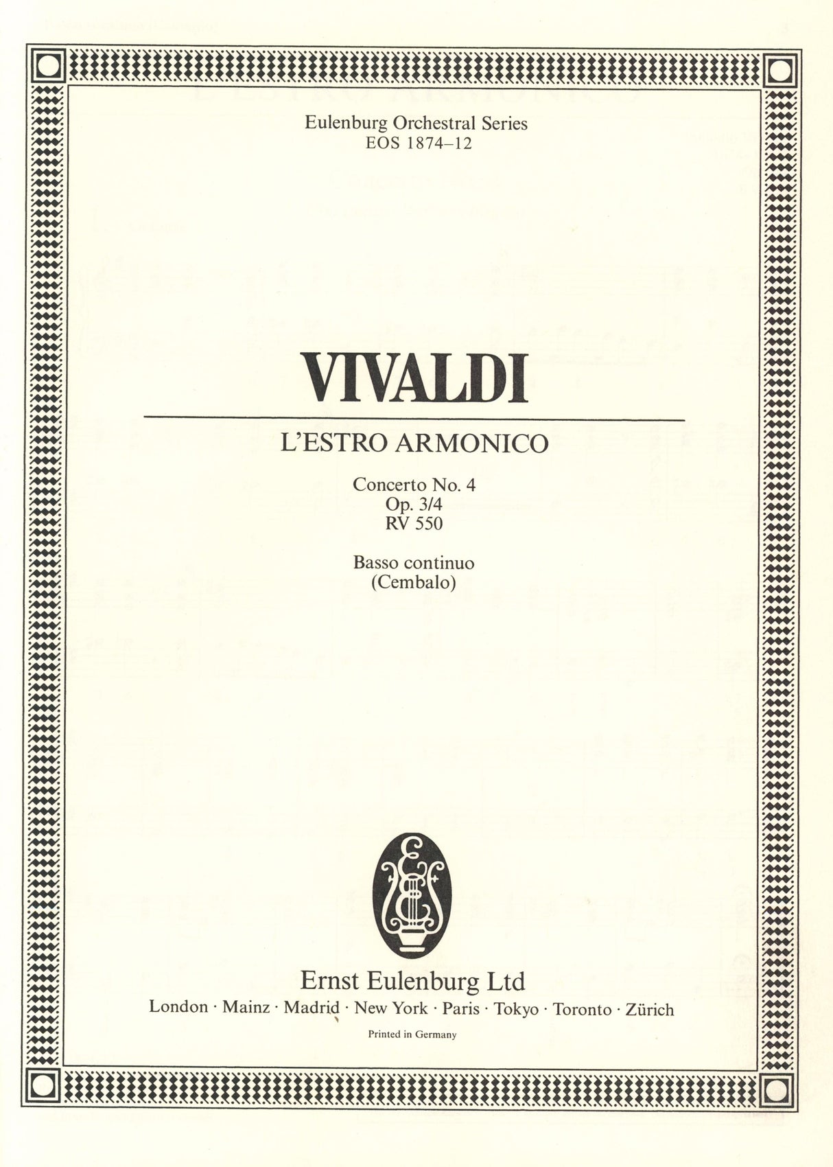 Vivaldi: L'estro armonico, RV 550, Op. 3, No. 4