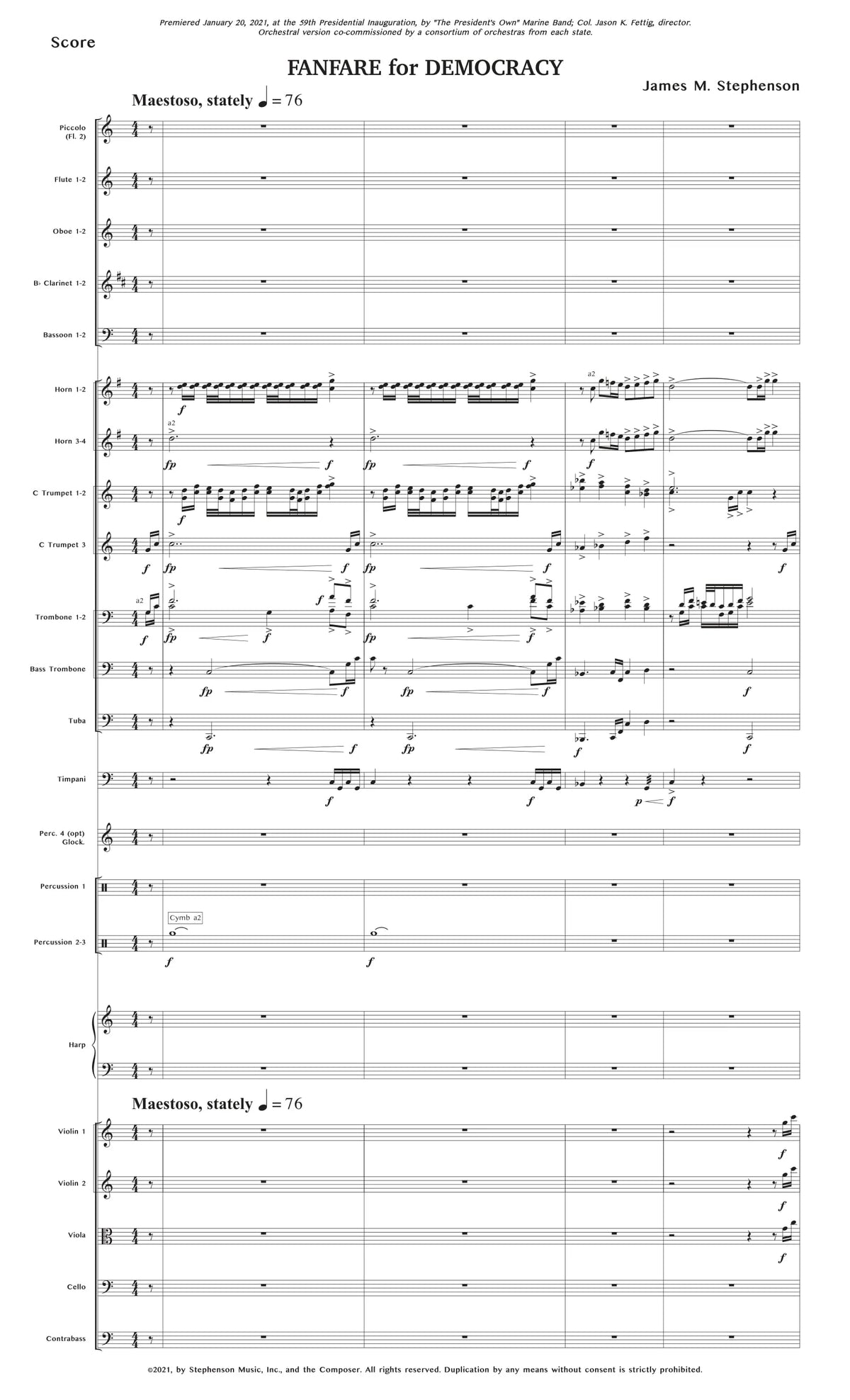 Stephenson: Fanfare for Democracy (Version for Orchestra)
