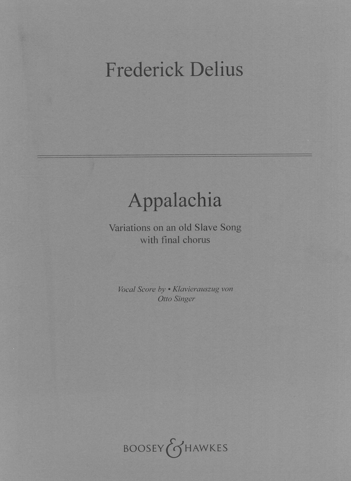 Delius: Appalachia