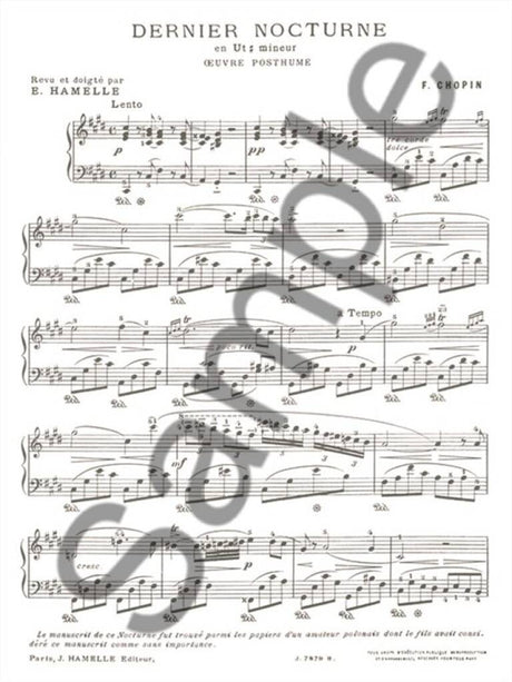 Chopin: Nocturne in C-sharp Minor, Op. posth.