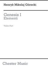 Górecki: Genesis 1 - Elementi, Op. 19, No. 1