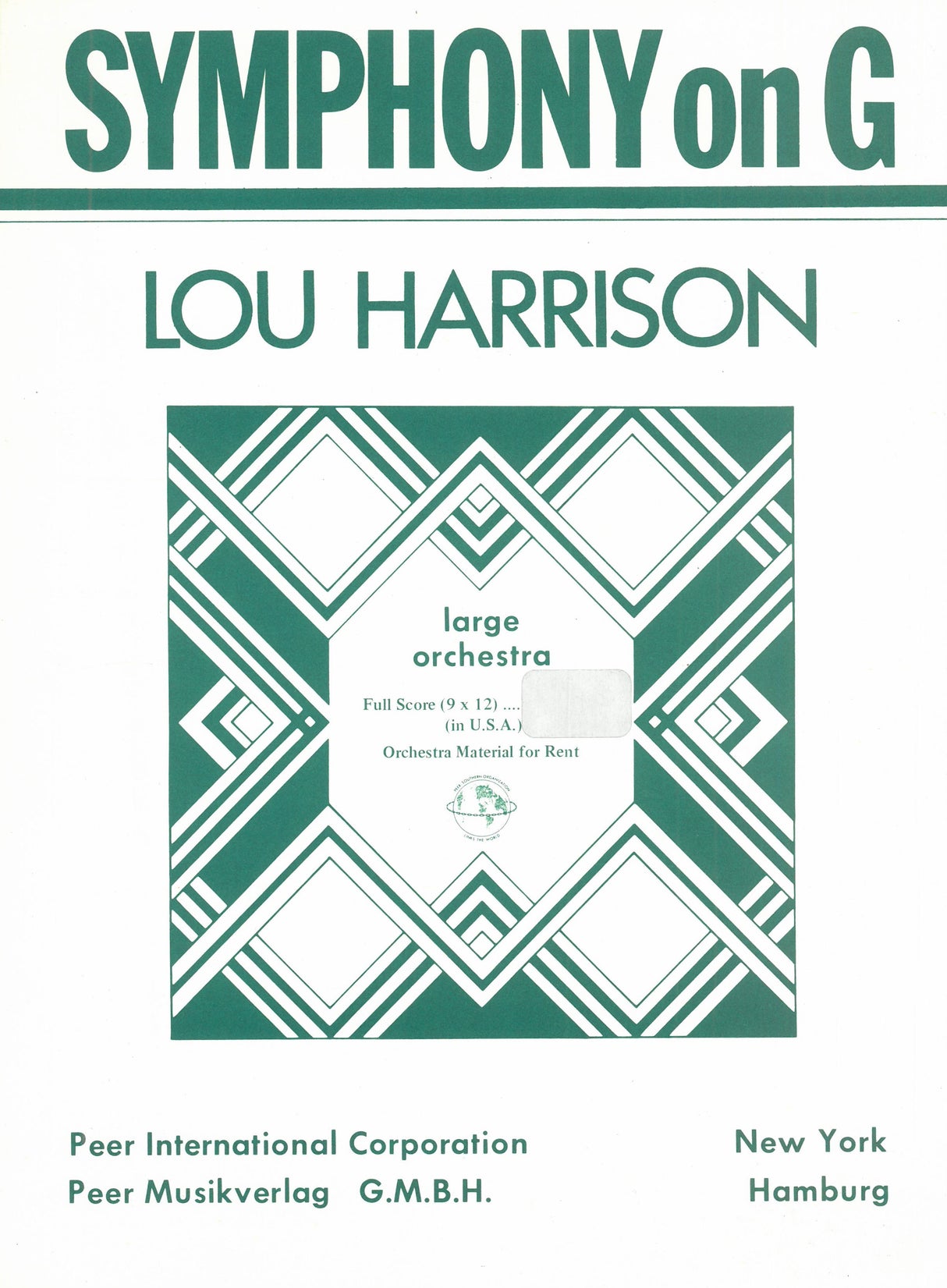 Harrison: Symphony on G