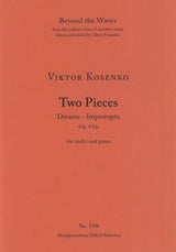 Kosenko: Two Pieces (Dreams, Impromptu), Op. 4bis