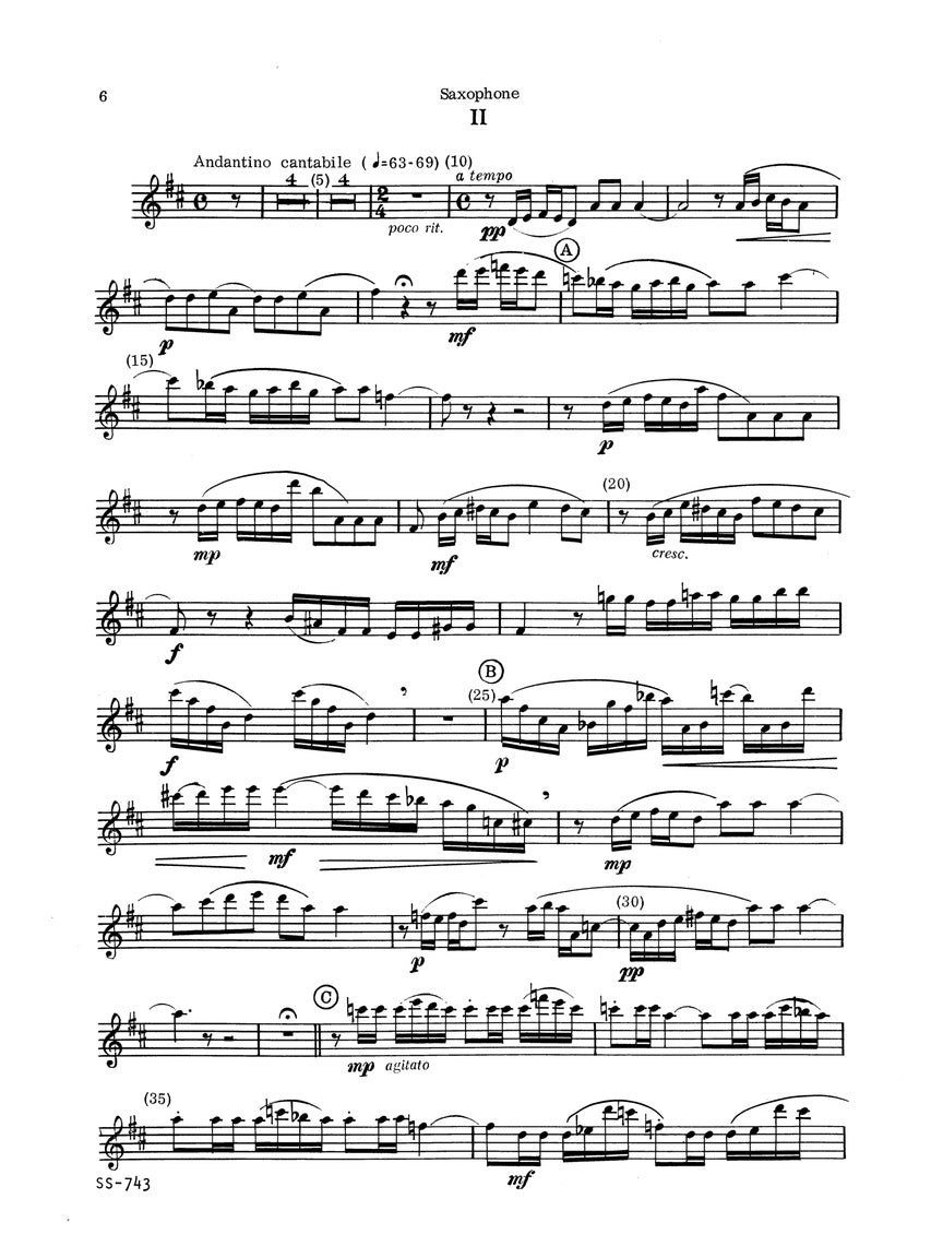 Lunde: Alto Saxophone Sonata