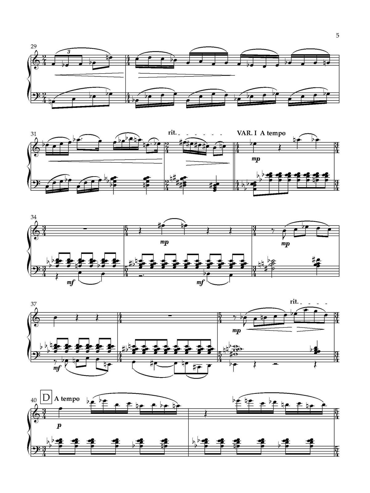D. Richardson: Piano Variations - Book 6