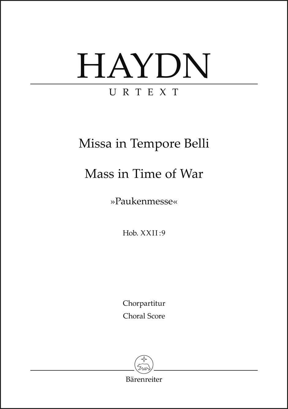 Haydn: Missa in Tempore Belli, Hob. XXII:9
