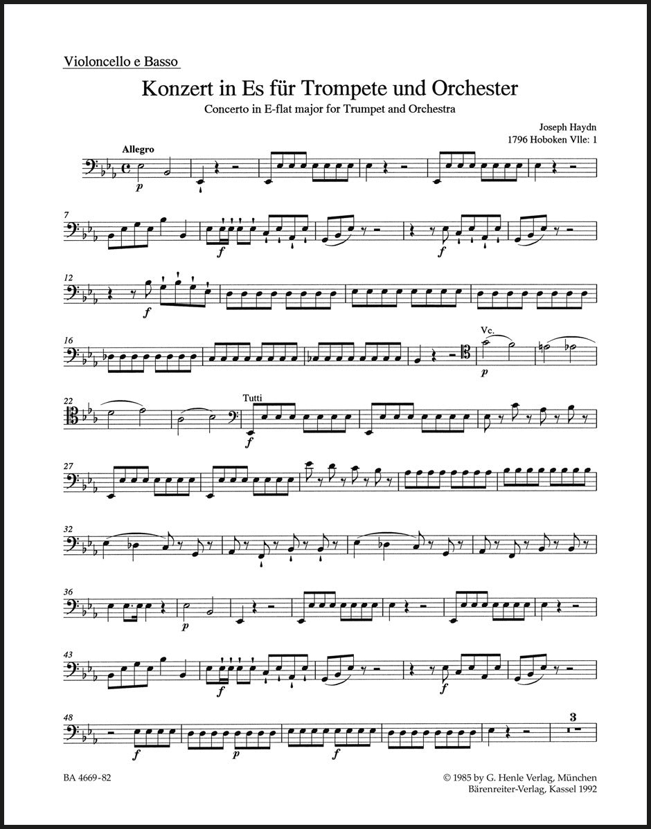 Haydn: Trumpet Concerto in E-flat Major, Hob. VIIe:1