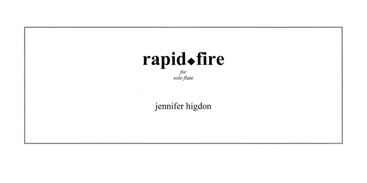 Higdon: rapid.fire