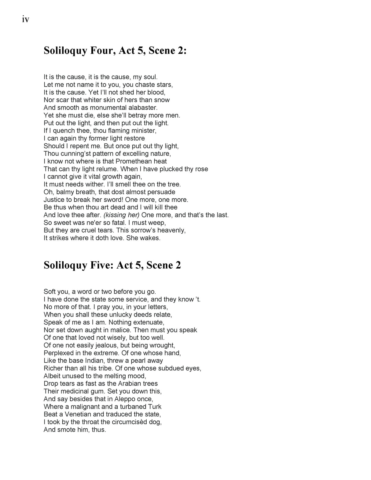 Thompson: Five Aspects of Othello