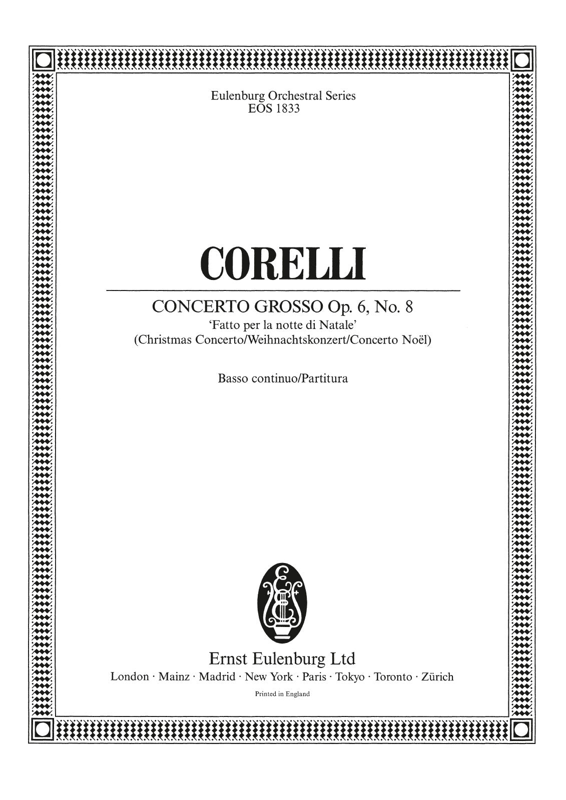 Corelli: Concerto grosso in G Minor, Op. 6, No. 8 – Ficks Music