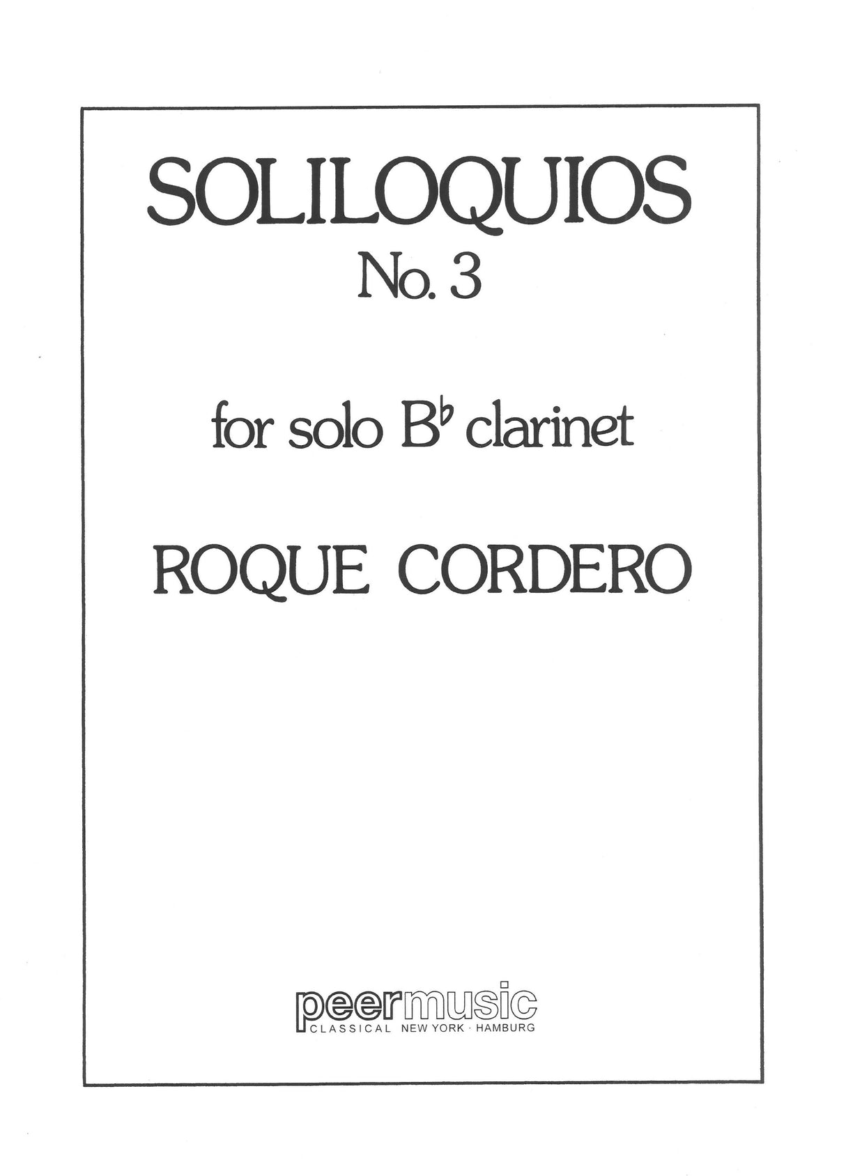Cordero: Soliloquios No. 3