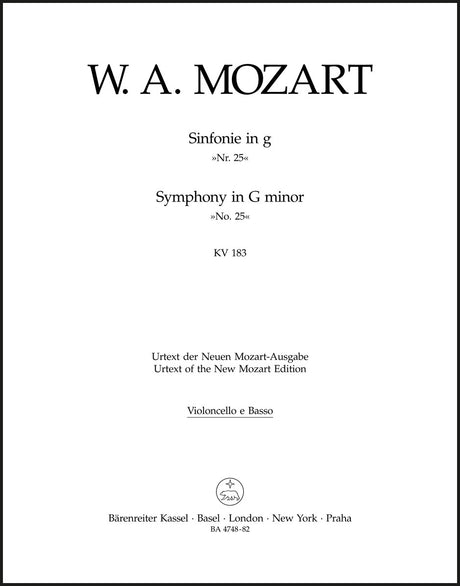Mozart: Symphony No. 25 in G Minor, K. 183 (K.6: 173 dB)