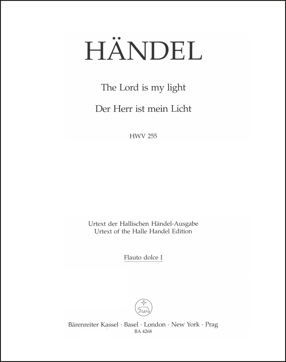 Handel: The Lord is my light, HWV 255