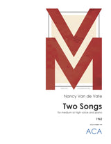 Van de Vate: Two Songs