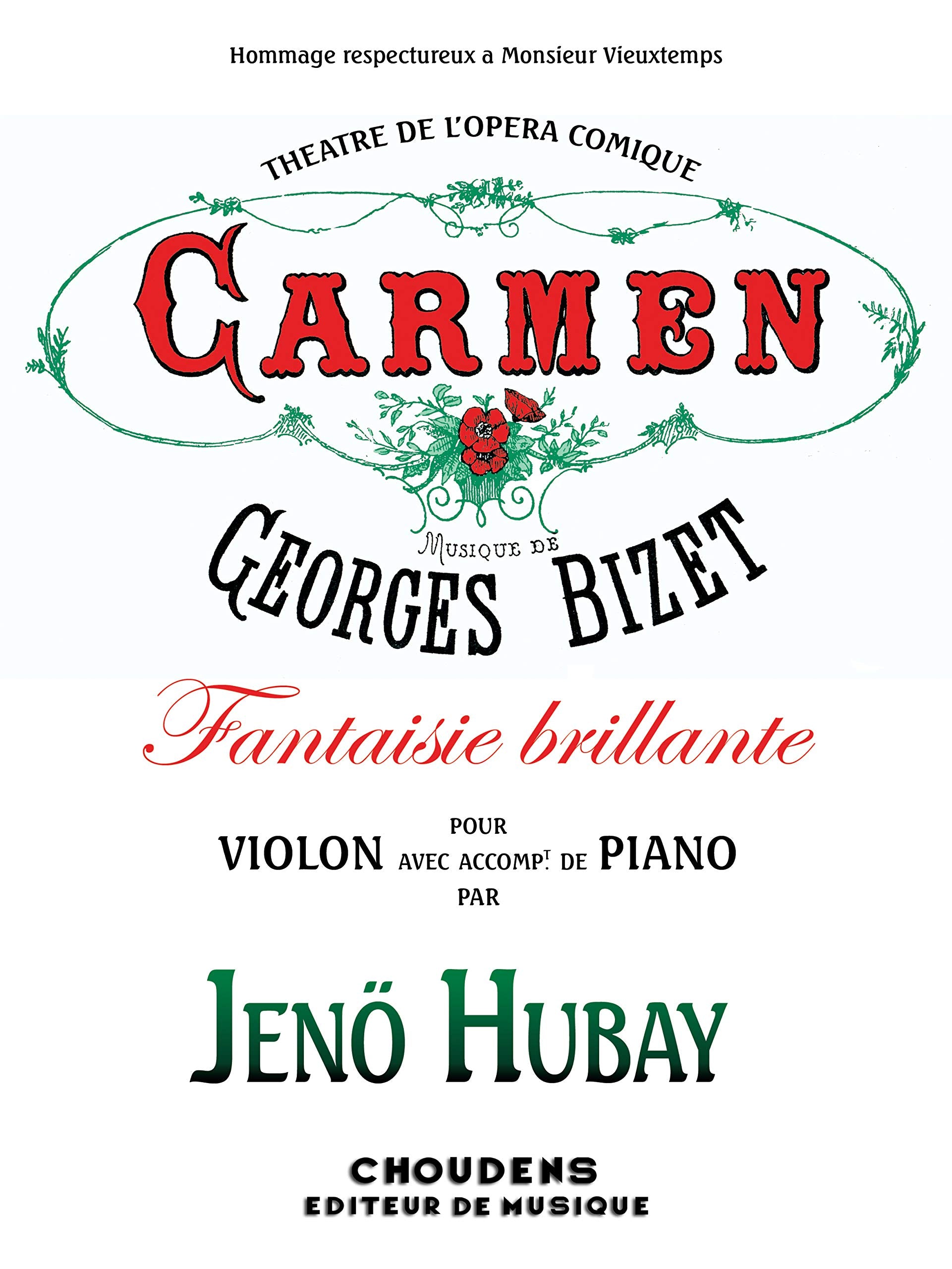 Hubay: Carmen Fantaisie Brillante – Ficks Music