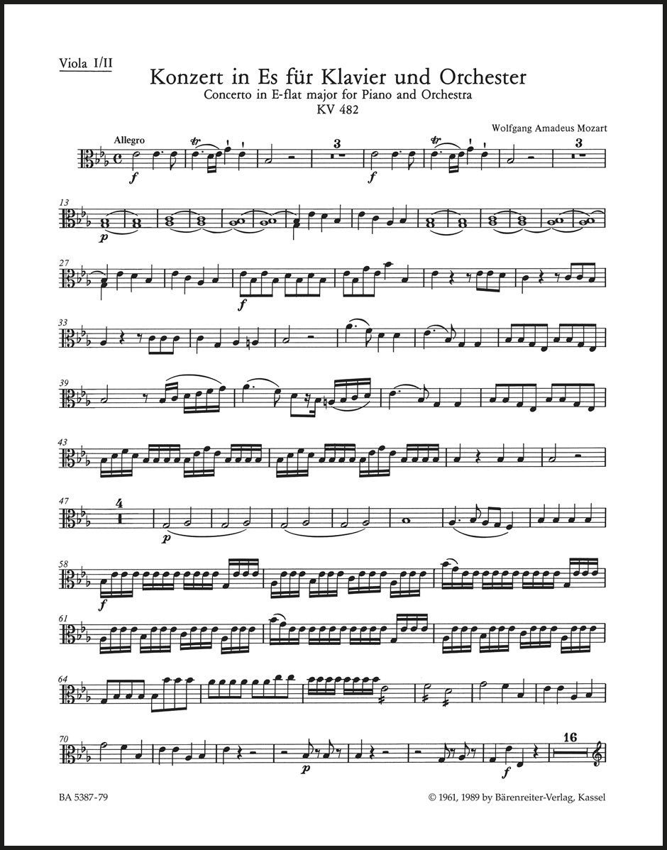 Mozart: Piano Concerto No. 22 in E-flat Major, K. 482