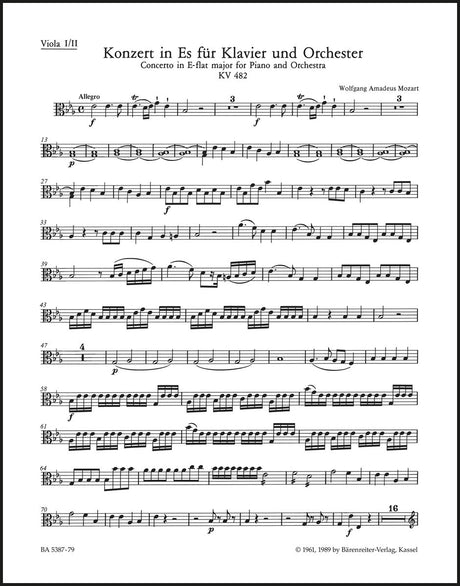 Mozart: Piano Concerto No. 22 in E-flat Major, K. 482