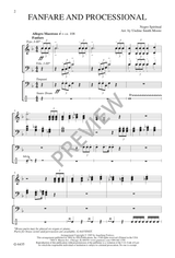 Fanfare and Processional (arr. for SATB and Brass)