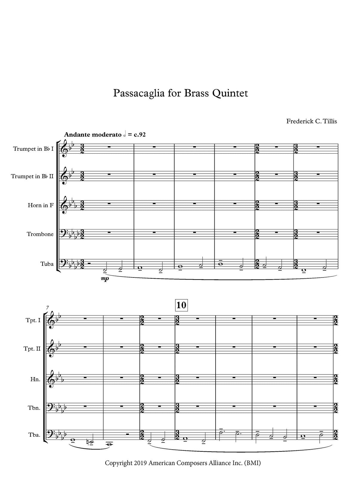 Tillis: Passacaglia
