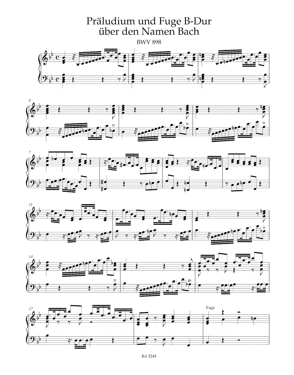 Keyboard Works Attributed to J. S. Bach – Ficks Music