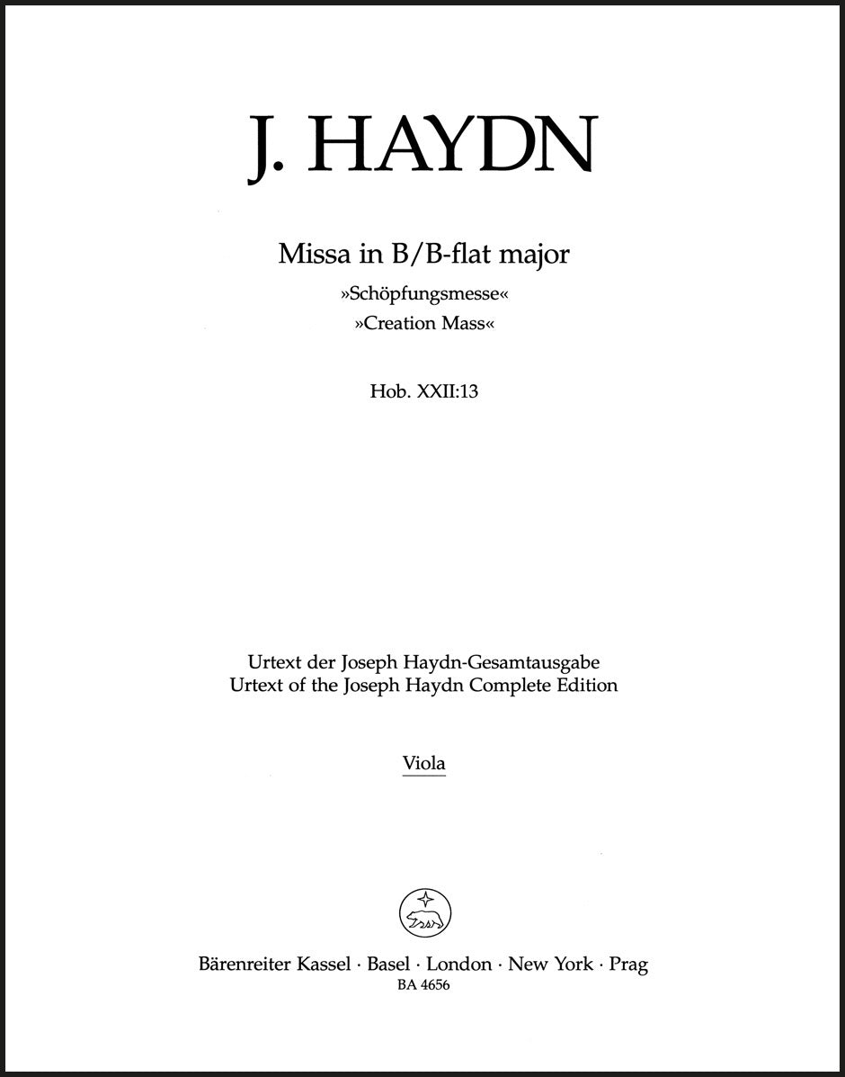 Haydn: Missa solemnis in B-flat Major, Hob. XXII:13