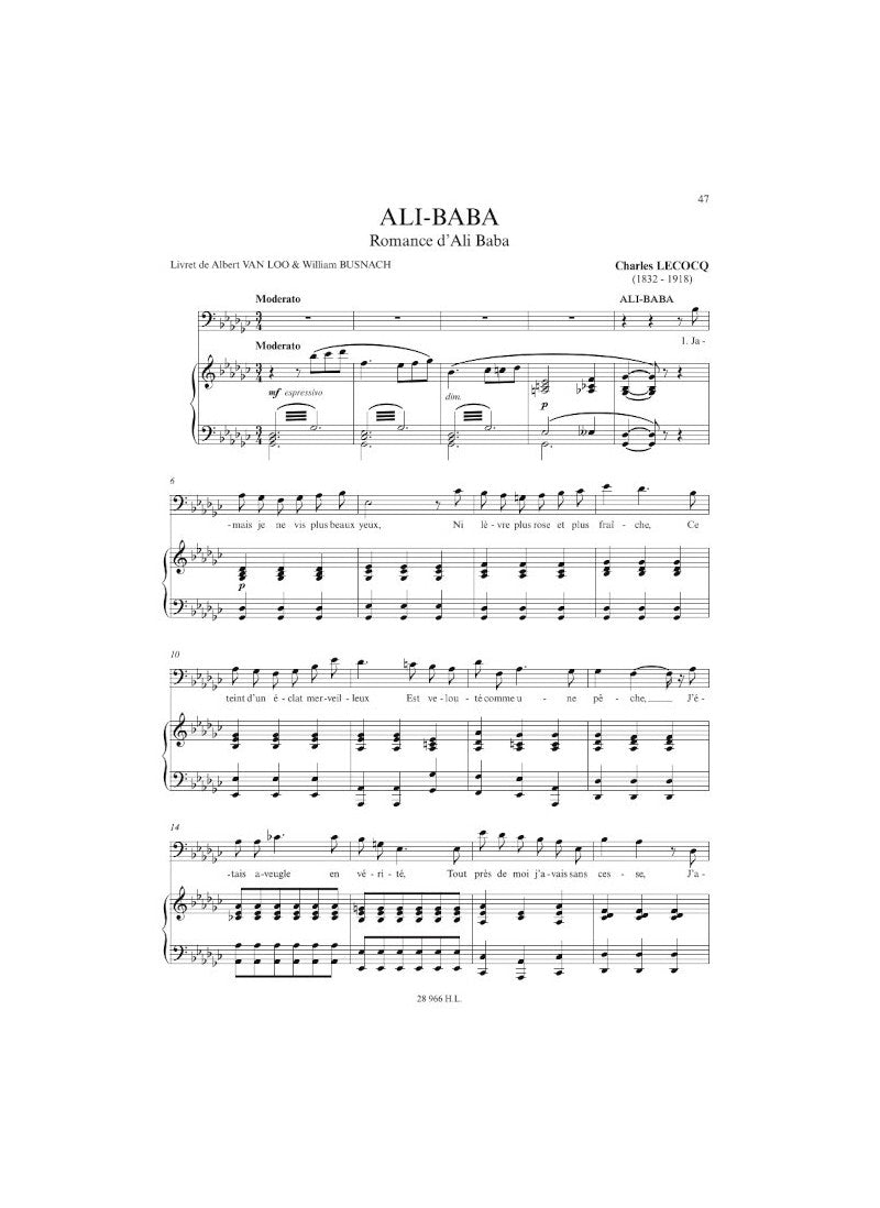 Airs d'opéras comiques - Baritone