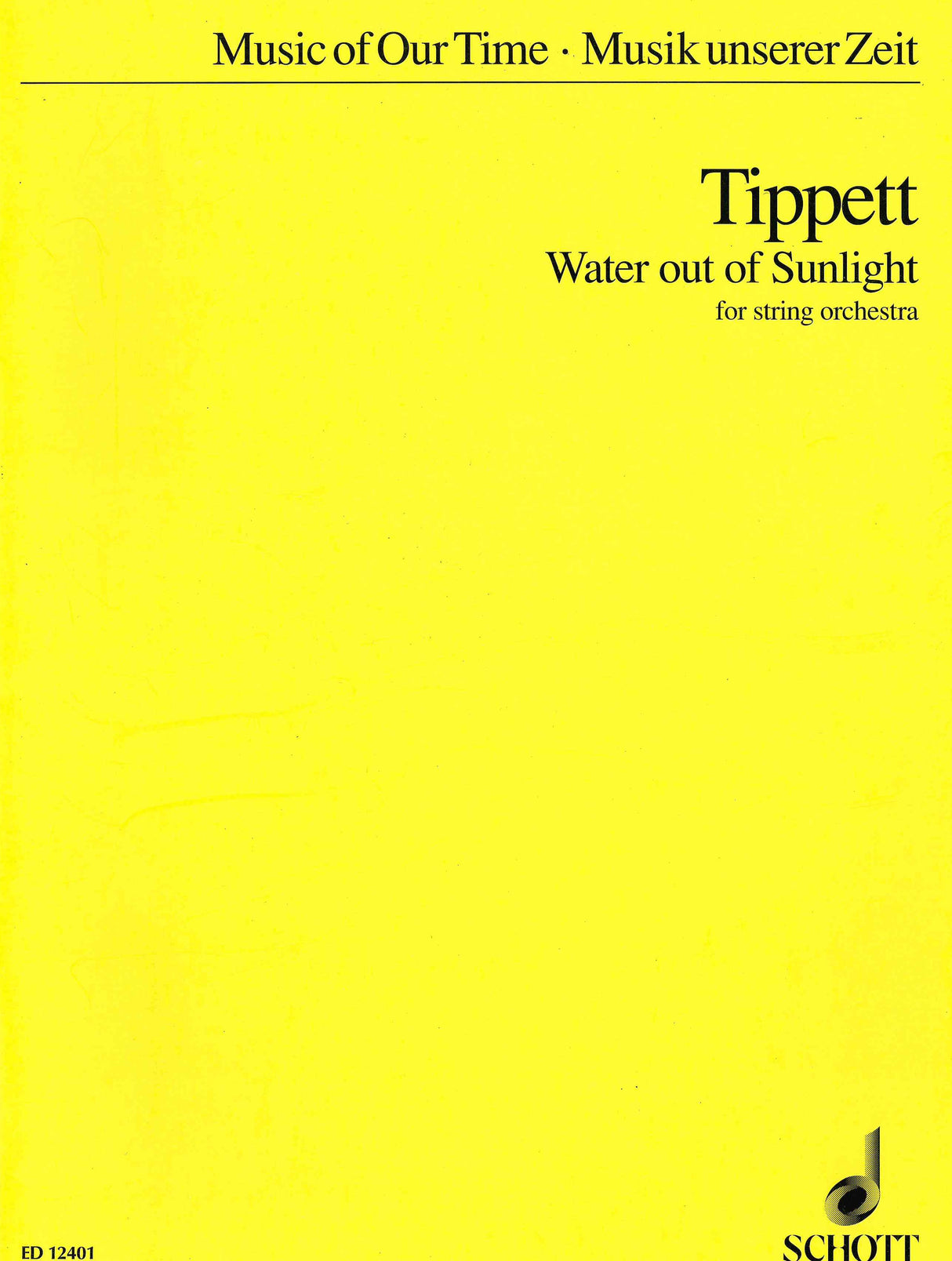 Tippett: Water out of Sunlight (arr. for string orchestra)