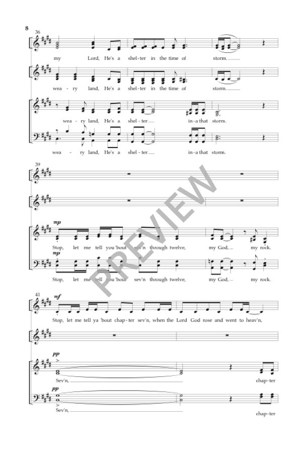 My God Is a Rock (arr. for SATB choir)