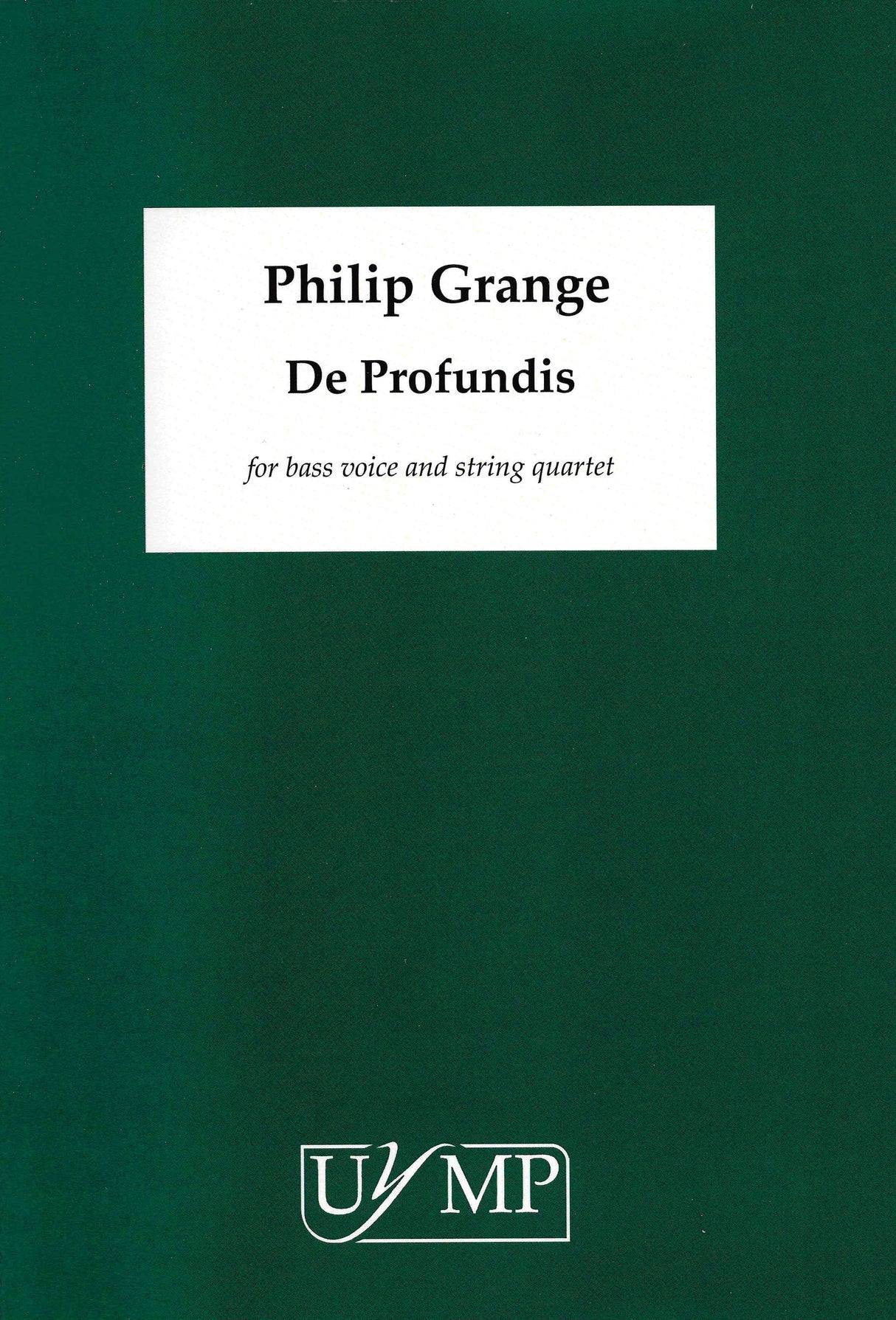 Grange: De Profundis