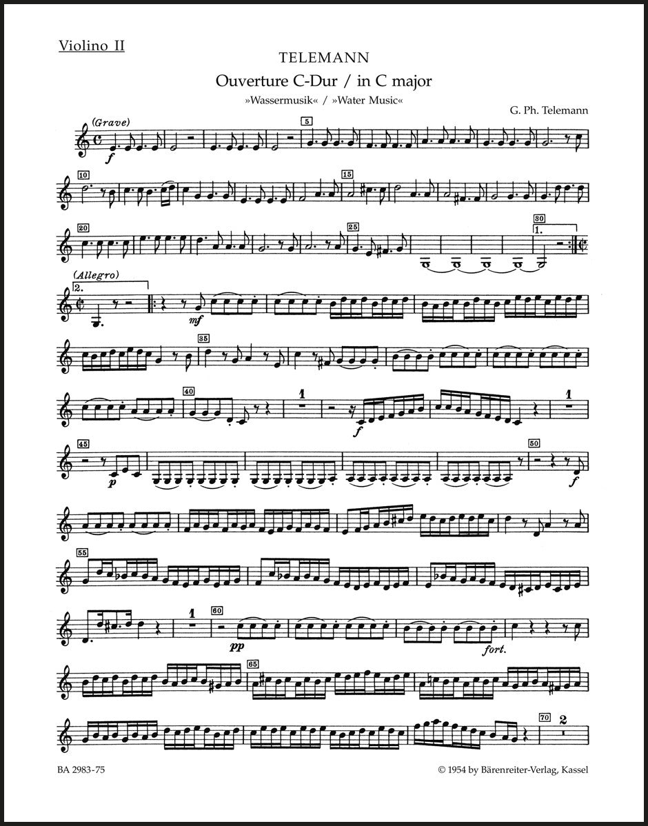 Telemann: Overture in C Major, TWV 55:C3