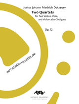 Dotzauer: Two Quartets, Op. 12