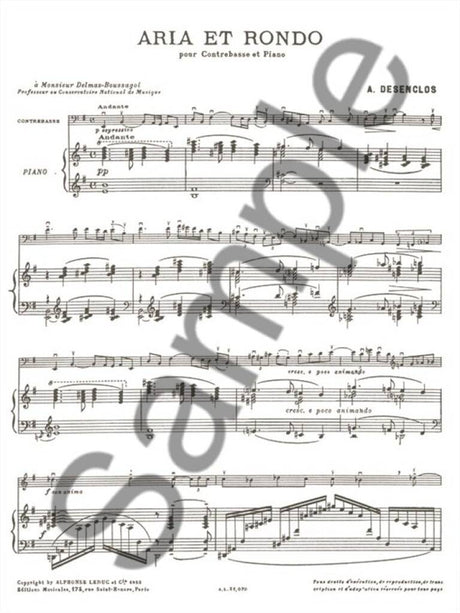 Desenclos: Aria and Rondo