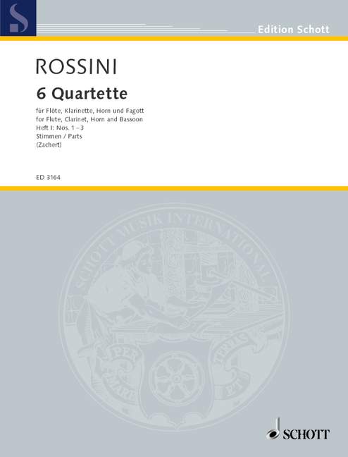Rossini: 6 Quartets (arr. for wind quartet) - Volume 1 (Nos. 1-3)