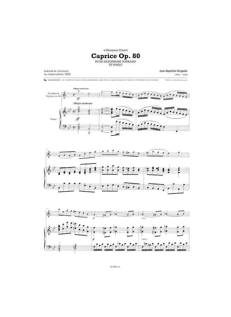 Singelee: Caprice, Op. 80 & 2 Fantaisies, Opp. 89, & 102