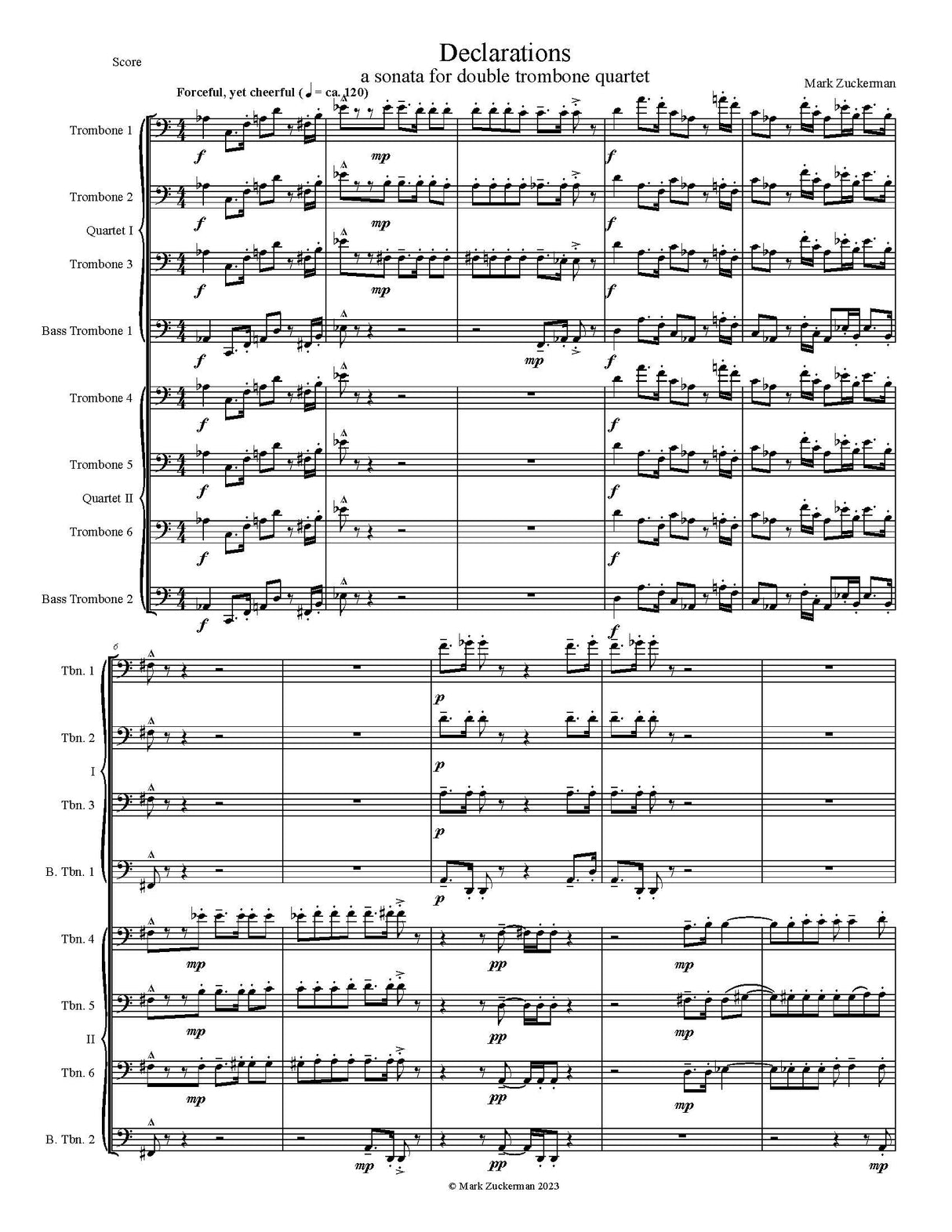 Zuckerman: Declarations