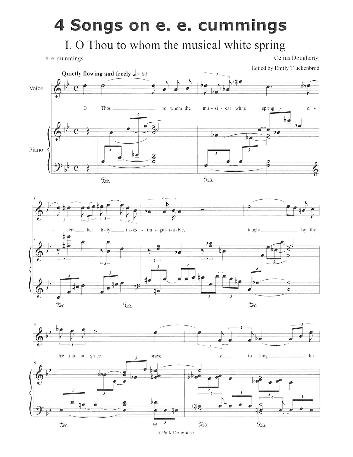 Dougherty: 4 Songs on e. e. cummings