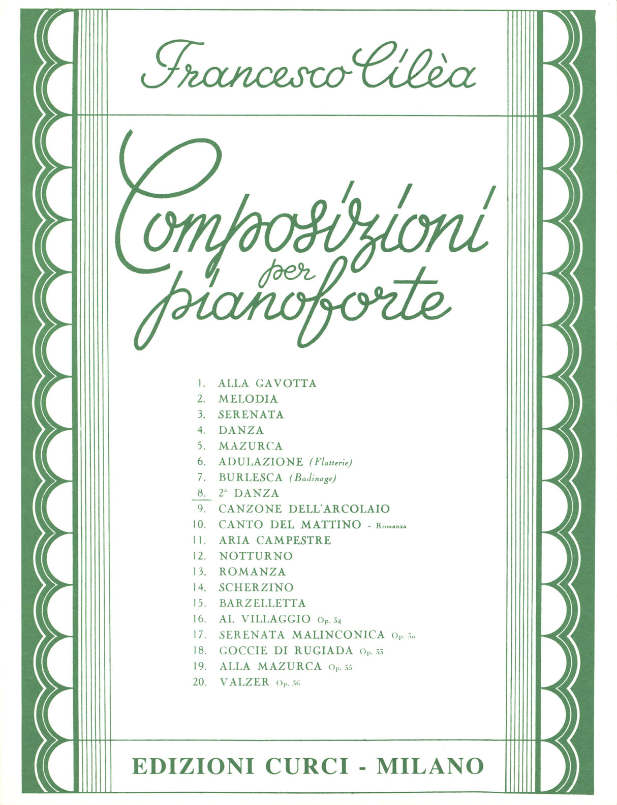 Cilea: Seconda Danza