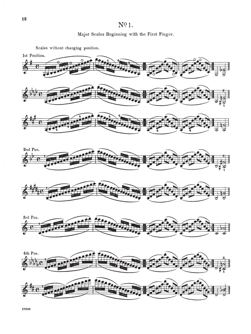Hřímalý: Scale Studies for Violin