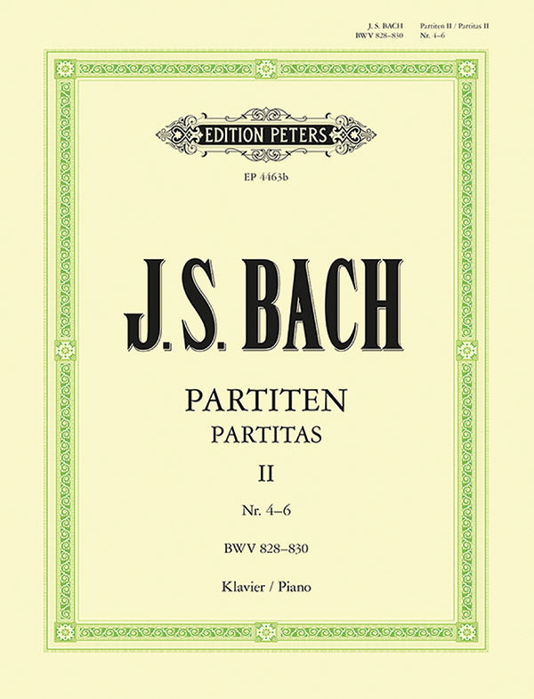 Bach: Partitas 4-6, BWV 828-830