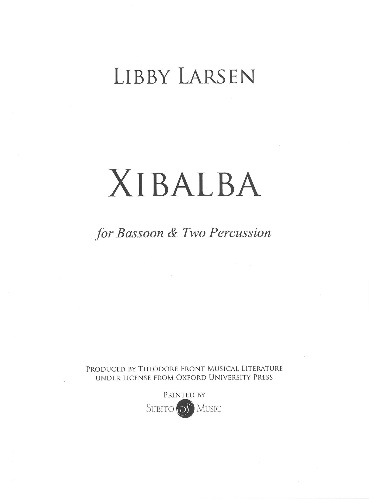 Larsen: Xibalba